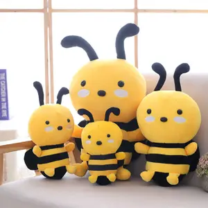 Muñecos de peluche de abeja de poliéster para niños, de alta calidad, con zumbido de abejas, regalo de cumpleaños