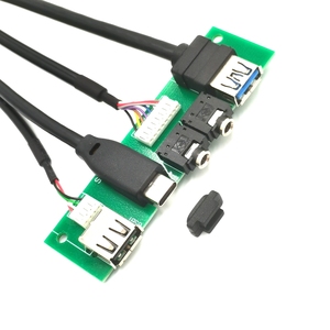Maoye MY9225คุณภาพสูง USB2.0 + USB3.0 10Gbps ชาร์จเร็ว3A แจ็คเสียง HD แจ็คพีวีซีชุบดีบุกตัวนำทองแดงคอมพิวเตอร์ - Product Image 3