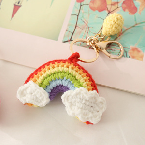 Pendentif tissé doux d'été, porte-clés tricoté à la main <span class=keywords><strong>pour</strong></span> mamans, produit fini au crochet à cinq brins - Product Image 1