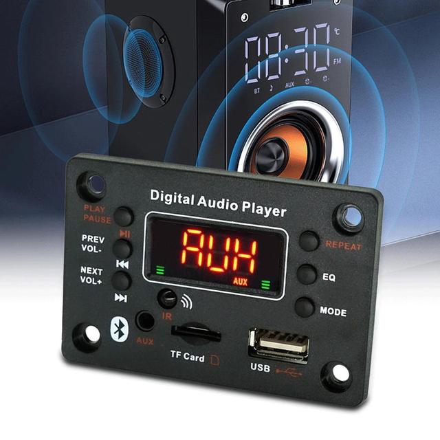 Hot DC7-25V 2*40W Amplifier MP3 Player Module BT-compatible 5.0 Decoder Board Amplifier Car FM Radio Module Mp3 Players
