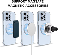 Support magnétique universel en métal noir pour téléphone avec anneau adhésif et sangle pour iPhone et téléphones Android – Vente en gros