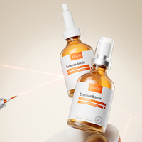 Haute Qualité 30ml Ambre Verre Moulé 10ml Récipient Cosmétique 50ml Flacons En Verre 100ml Soins De La Peau Visage Bouteille Vide Avec Bouchon