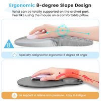 Tapis de souris repose-poignets pour clavier de couleur personnalisée tapis de souris en mousse à mémoire de forme support de poignet avec ensemble de tapis de souris au design ergonomique