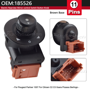 Nuevo Interruptor de Botón para Regulación de Espejo Retrovisor Lateral Mando de Ajuste 185526 Compatible con <span class=keywords><strong>Citroen</strong></span> C2 <span class=keywords><strong>C4</strong></span> Xsara <span class=keywords><strong>Picasso</strong></span> Partner Berlingo 6554.KS - Product Image 3