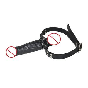 Consolador con correa ajustable para lesbiana, juguetes de masturbación femenina, entrenamiento sexual Oral, mordaza para la boca, gran oferta - Product Image 2