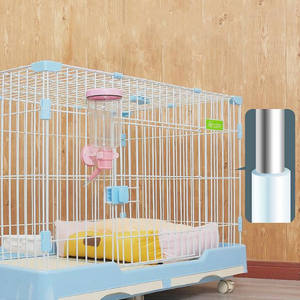 Hot Koop Bench <span class=keywords><strong>Kennel</strong></span> Dubbele Bodem Trays Huisdier Kooi Met Wielen (M) - Product Image 6