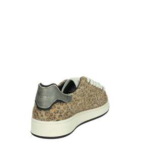 D.A.T.E. Zapatillas Donna W411-BA-MX-LE Beige con Estampado de Leopardo y Suela Gruesa - Product Image 3