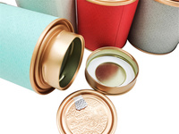 Carte en carton matcha de couleur personnalisée cylindre de paquet d'arachides élégant nouveau cadeau boîtes de carte en papier pour poudre