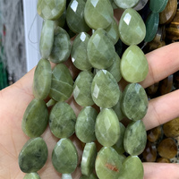 Perles à facettes en forme de goutte en pierre naturelle 12*16mm perles pour la fabrication de bijoux