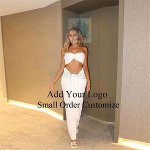 Costume da bagno bikini monospalla con nodo a tinta unita, sexy, tre pezzi - Product Image 3