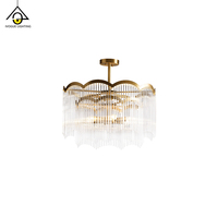 Lustre en cristal LED moderne de luxe pour salon, villa, hôtel