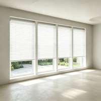 Persianas Venecianas Inteligentes de PVC Impermeables de 50 mm, Persianas de Imitación Madera para Ventanas, Seguras para Niños, Resistentes a la Humedad, Tamaño Personalizado para Baño