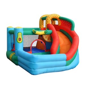 Luar ruangan belakang dapat ditiup rintangan anak-anak istana tiup bola lompat luncuran rumah - Product Image 4