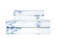 Ensembles de literie personnalisés de luxe 100% Polyester, ensembles de draps de lit à motifs de lune à branches imprimées