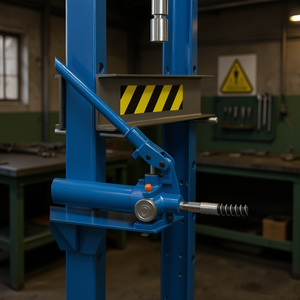 Presse hydraulique manuelle Fervi P001 20 tonnes, outil d'atelier industriel - Product Image 3