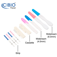 Bandelettes de test de fertilité féminine à haute précision en une étape, certifiées CE et conformes à la réglementation CLIA, pour la détection de l'HCG urinaire et de l'ovulation LH