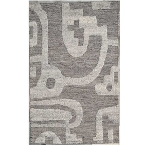 Designer Wool Hand Knotted Jacquard Moroccan Area Carpet Handmade Luxury Eco-friendly High Pile Thick Floor Rug for Contemporary - Product Image 3