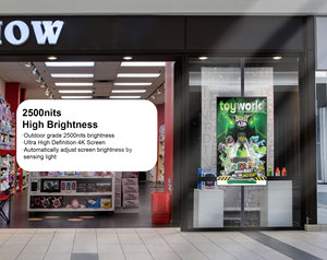 Hdfocus จอกันน้ำความสว่างสูง43นิ้วเป็นโฆษณาบนท้องถนนป้ายดิจิตอลสำหรับร้านค้าปลีกห้างสรรพสินค้า - Product Image 2