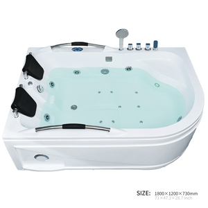 Mandrex Vasca Idromassaggio di Lusso per 2 Persone, Bianca, in Acrilico, Rettangolare, Trasparente, da Interno, Portatile, 1,8m, con Sistema di Drenaggio - Product Image 4