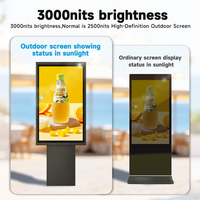 Pantalla Publicitaria para Exteriores de 55 Pulgadas UHD con Brillo Automático, IP65, Unión Óptica, para Estaciones de Autobús y Refugios de Transporte