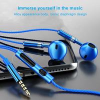 3.5mm filaire sport écouteurs Microphone basse lourde IPX-5 étanche confortable port téléphone écouteurs jeu casque musique