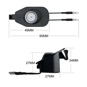 ADT 12V 5W kính máy chiếu ống kính Cắm và chơi lần lượt tín hiệu cảnh báo xe dẫn bên gương vũng nước ánh sáng - Product Image 2