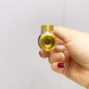 Robinet d'angle en cuivre 1/2 pouce en bronze moulé pour chauffe-eau, usage salle de bain - Product Image 4
