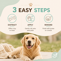 Paw Soother Le baume écologique pour pattes de chien protège et guérit les coussinets de pattes craquelés secs