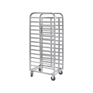 รถเข็นถาดถาดอาหารและเบเกอรี่แบบเคลื่อนที่ได้สูงทำจากสเตนเลสดีไซน์เชิงพาณิชย์สำหรับร้านอาหารโรงแรม - Product Image 3