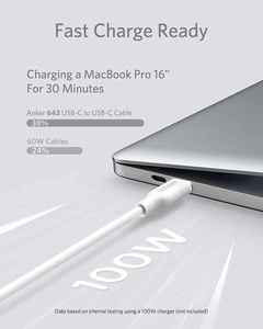 Cable USB C a USB C Anker de 100W, 3 pies, Silicona 2.0, Carga Rápida Portátil para A8553 - Product Image 4