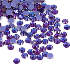 Toptan SS6 SS10 SS16 SS20 SS30 yuvarlak Strass Rhinestone düzeltme kristal Ab toplu Flatback cam Rhinestones konfeksiyon için - Product Image 6