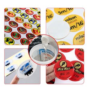 อีพ็อกซี่เรซิน AB ป้องกันสีเหลืองเรซินอีพ็อกซี่เหลวใสปราศจากฟองสำหรับโดมสติกเกอร์นุ่มเรซินโพลียูรีเทนเหลว - Product Image 4