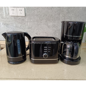 OEM Wholesale Classic 3-Piece Breakfast Set Drip Coffee Maker <strong>Toaster</strong> and <strong>Kettle</strong> <strong>Combo</strong> with Sleek Black Color Plastic Body - Product Image 5