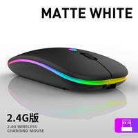 Souris sans Fil RGB Mince Rétroéclairée 3D Mini Style Ergonomique et Rechargeable USB-C, Vente en Gros pour Ordinateurs Portables Droitiers