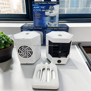 Aire acondicionado portátil recargable por USB, enfriador evaporativo Personal, <span class=keywords><strong>ventilador</strong></span> silencioso, escritorio de agua de cristal de hielo para el hogar al aire libre - Product Image 2