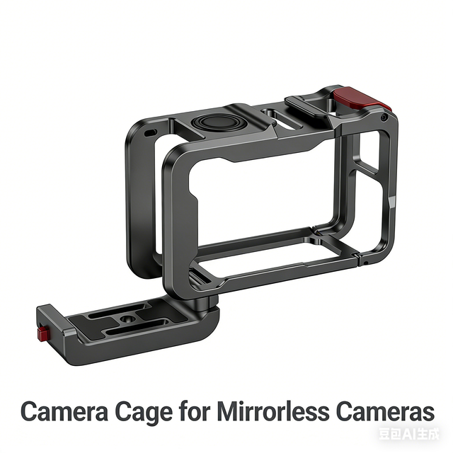 Saturn Professional Portable CNC Aluminum Action Camera Cage for DJI Action 5 Pro/4/3 for Medical Surgical Video Recording
