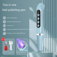 Lampe de polissage pour ongles rechargeable par USB, stylo de polissage pour ongles, lampe de luminothérapie portable, stylo en forme de stylo