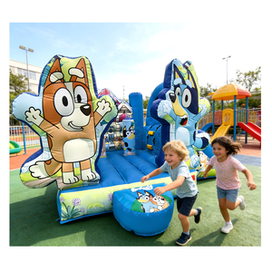 Castillo Inflable Comercial Blu-ey con Tobogán, Castillo de Brinco de PVC para Fiestas Infantiles en Alquiler - Product Image 2