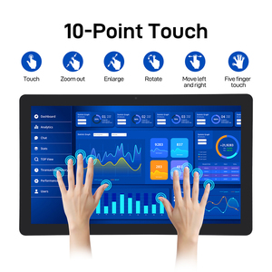 <span class=keywords><strong>PC</strong></span> Industriale All-in-One Android Ultra-sottile con Schermo Touch in Vetro Bianco per Pubblicità - Product Image 5