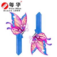 Conception personnalisée Clé de couleur fée papillon Clé vierge nickelée Clés de maison couleur KW1 pour fournitures de serrurier