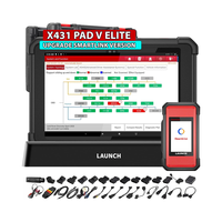 LAUNCH X431 PAD V Elite pemindai alat diagnostik dua arah peta topologi J2534 pemrograman Online candoip sama 2025