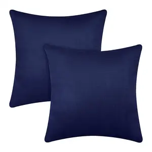 Capa de travesseiro quadrada de veludo, capa decorativa sólida e macia de veludo para sofá, sofá e cadeira