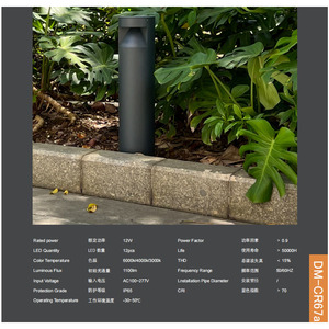 Lampu <span class=keywords><strong>Bollard</strong></span> Taman Luar Ruangan Tahan Air IP65 Aluminium Murah 14W 19W 24W untuk Jalan Setapak dan Taman - Product Image 2