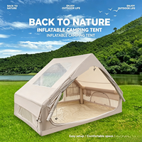 Tente gonflable d'extérieur automatique à structure pneumatique en tissu Oxford imperméable, tente pop-up pour le glamping familial, pour 4, 6 ou 8 personnes, idéale pour les festivals
