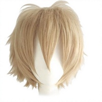 Perruque courte unisexe, style pixie, en couches, effet duveteux, cheveux synthétiques, moderne, pour Halloween, cosplay, costume