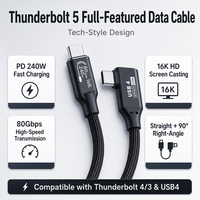 Câble USB C vers USB R/A C en gros, câble 48V 240W Type C USB, câble de charge rapide, câbles de données pour iPhone vers Android
