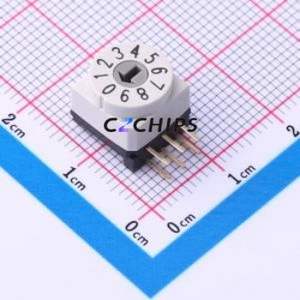 MER-10H1 Rotary Encoder Switch Through hole Component (THT) Switch 10 True Code - Product Image 1