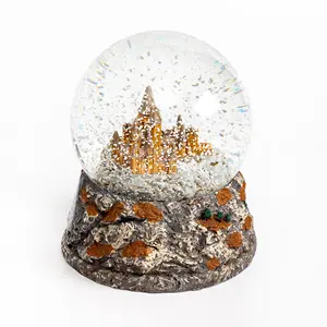 Globo de riego personalizado de fábrica, resina decorativa de alta calidad, película mágica británica, globo de nieve de cristal