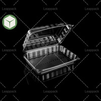 Récipient alimentaire en plastique transparent de qualité alimentaire Boîte d'emballage de fruits rectangulaire Biscuit Sushi Tarte Pain Gâteau Boîte