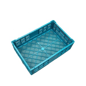 Lớn Lưới Vận Chuyển Nhựa Có Thể Gập Lại Hộp Đóng Mở Crate Với Nắp Nông Nghiệp Và Trái Cây Doanh Thu Vận Chuyển Folding Crate - Product Image 5